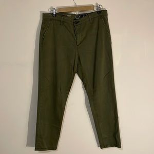 Ag Adriano Goldschmied Olive Green Trousers